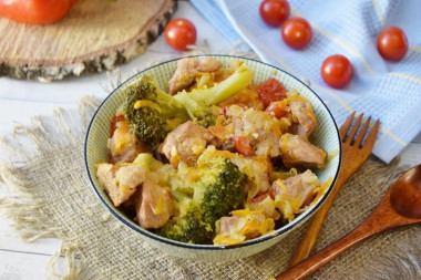 Stewed meat with vegetables