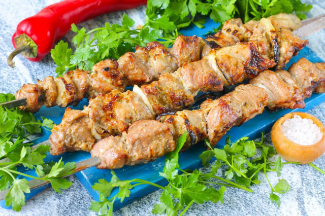 Armenian shish kebab is soft and juicy on the grill