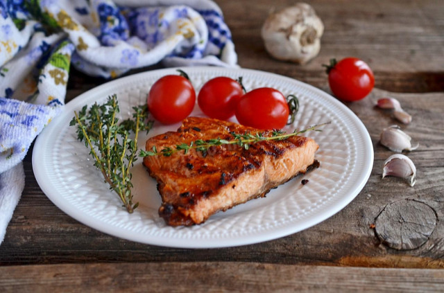 Grilled salmon