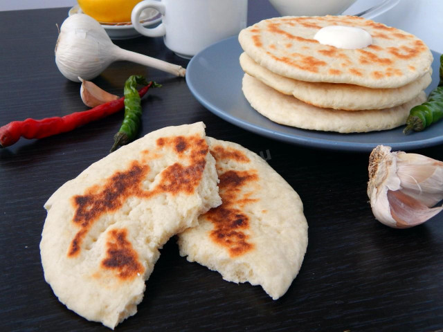 Kefir tortillas in a dry pan