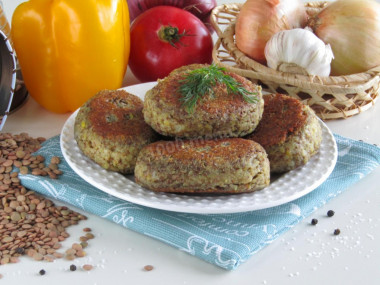 Lean lentil cutlets