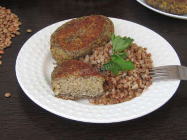 Lean lentil cutlets