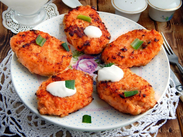 Pink salmon cutlets