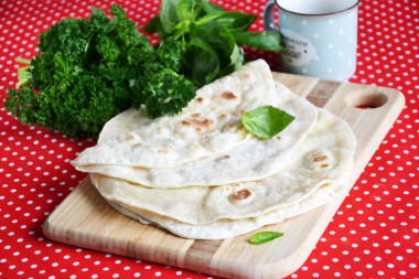 Homemade Armenian lavash