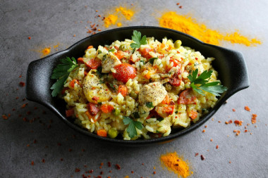 Chicken paella