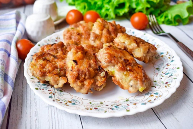 Minced pork cutlets