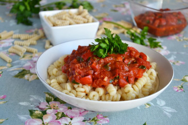 Tomato sauce for pasta without meat