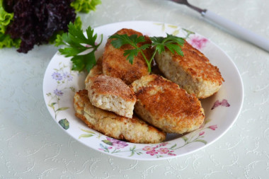 Fish cutlets from river fish