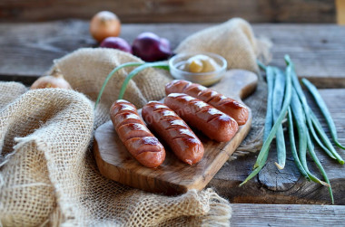 Grilled sausages