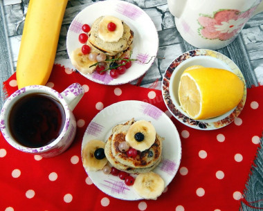 Pancakes made from bananas and eggs