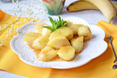 Caramelized bananas