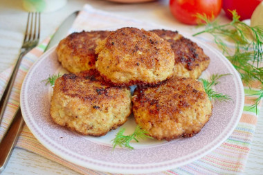 Pork and chicken cutlets