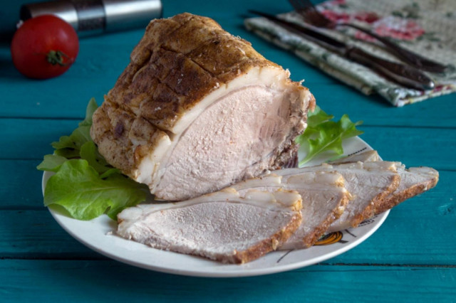 Juicy pork loin in the oven