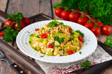 Menemen Turkish omelet