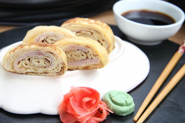 Tamagoyaki omelet Japanese