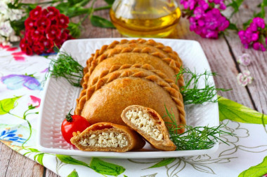 Rye flour pies without yeast in the oven