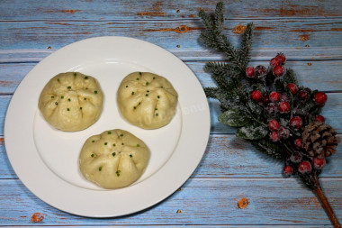 Baozi steamed Chinese pies