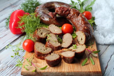 Homemade liver sausage