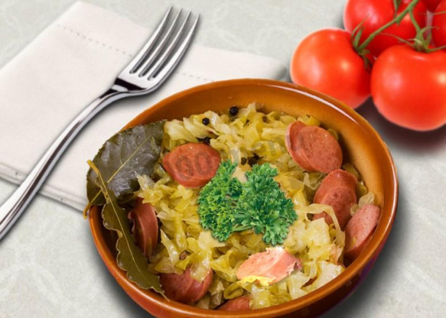 Sauerkraut with sausage