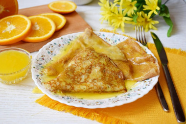 Crepe Suzette pancakes