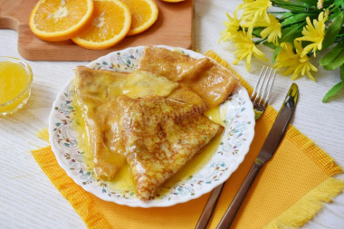 Crepe Suzette pancakes