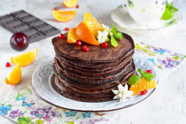 Chocolate pancakes