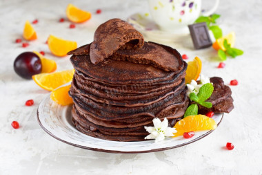 Chocolate pancakes