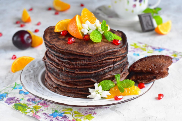 Chocolate pancakes