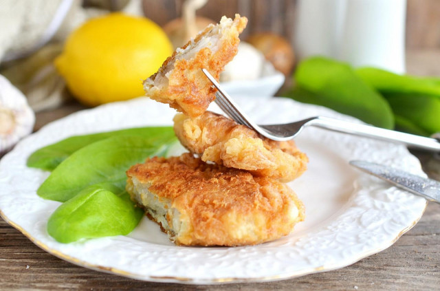 Walleye in batter