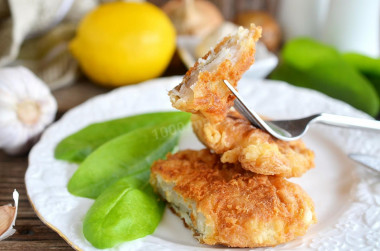 Walleye in batter