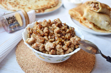 Stuffing for minced pancakes