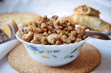 Stuffing for minced pancakes