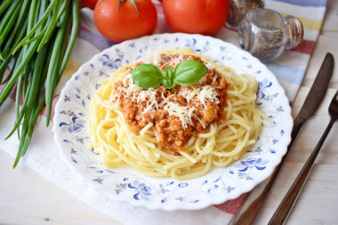 Bolognese sauce classic Italian with minced meat