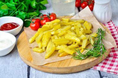 French fries in a slow cooker