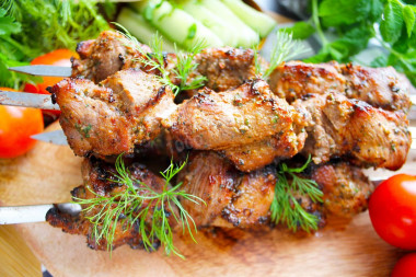 Barbecue in pork tomato juice