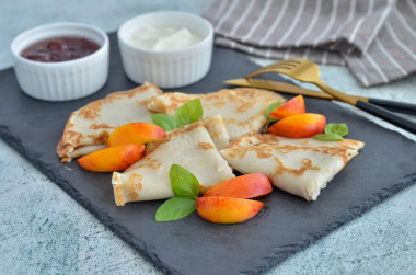 Pancakes with coconut milk without eggs