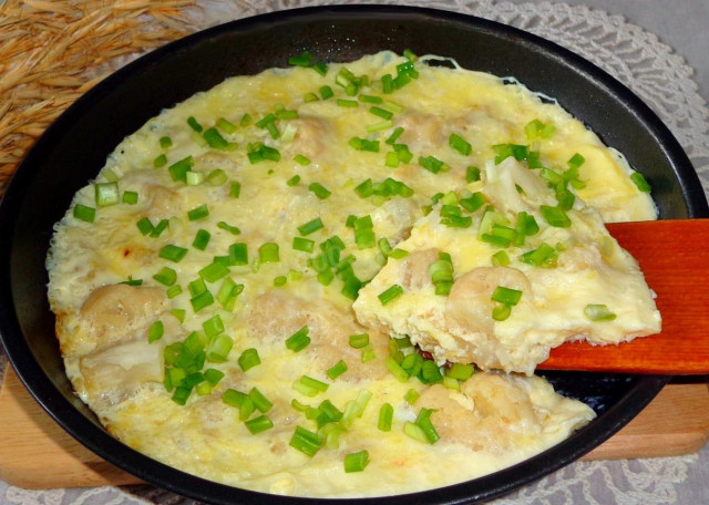 Omelet with cauliflower