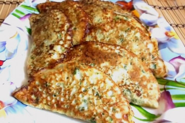 Zucchini chebureks with minced meat