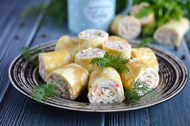 Egg rolls with filling