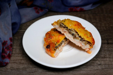 Chicken medallions in the oven