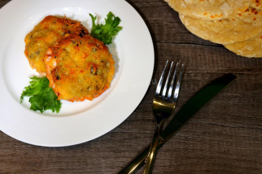 Chicken medallions in the oven