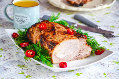 Pork carbonade in the oven