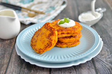 Pumpkin pancakes are quick and easy