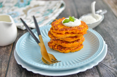 Pumpkin pancakes are quick and easy