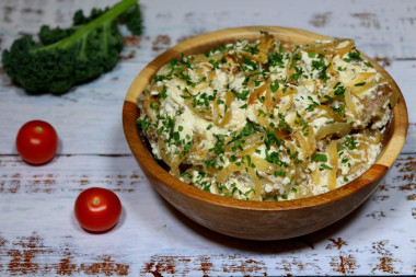 Pike in sour cream in the oven