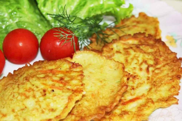 Zucchini and potato pancakes