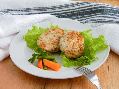 Chicken cutlets with buckwheat