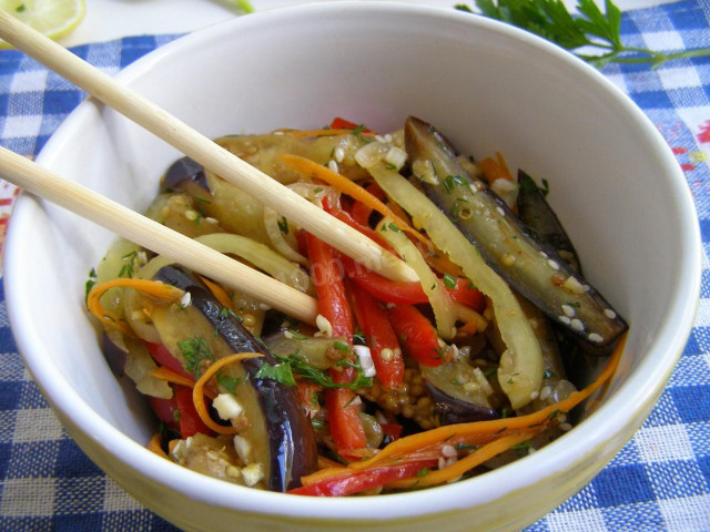 Korean eggplant salad