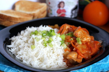 Goulash with rice