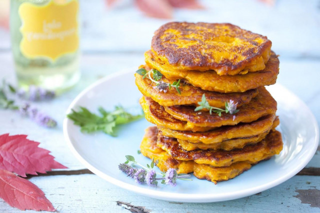 Pumpkin pancakes